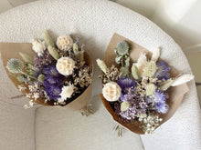 Load image into Gallery viewer, Purple dried flowers bundle