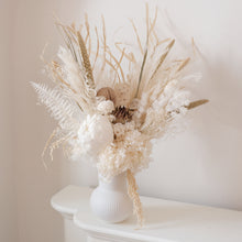 Load image into Gallery viewer, Blanc flower arrangement + Vase
