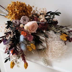 Bridal Bouquet-Rainbow | Bridal Bouquet | Dried flower bouquet | Boho Wedding | Dried Flowers | Preserved Flowers | Wedding Flowers