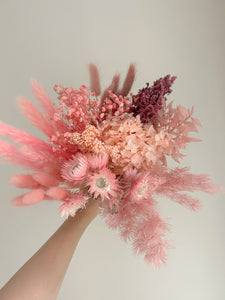 Dried flowers diy box - Pink  | Flower craft box | Build your own centrepieces | Spring flower box | Handmade | flower kit | Boho wedding