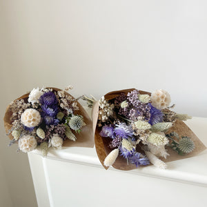 Purple dried flowers bundle